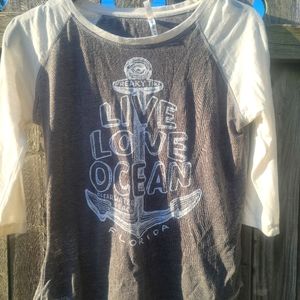 US Apparal Women's baseball t shirt